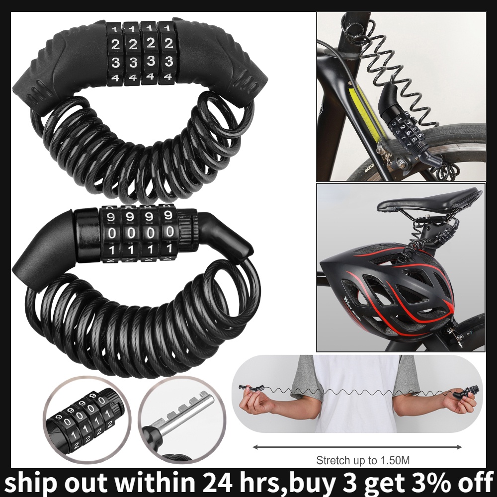 Bicycle Chain Lock Fivedigit Combination Lock Antitheft Lock Trolley