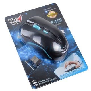 Wireless Optical Mouse USB MD-TECH (RF-199) Black/Blue