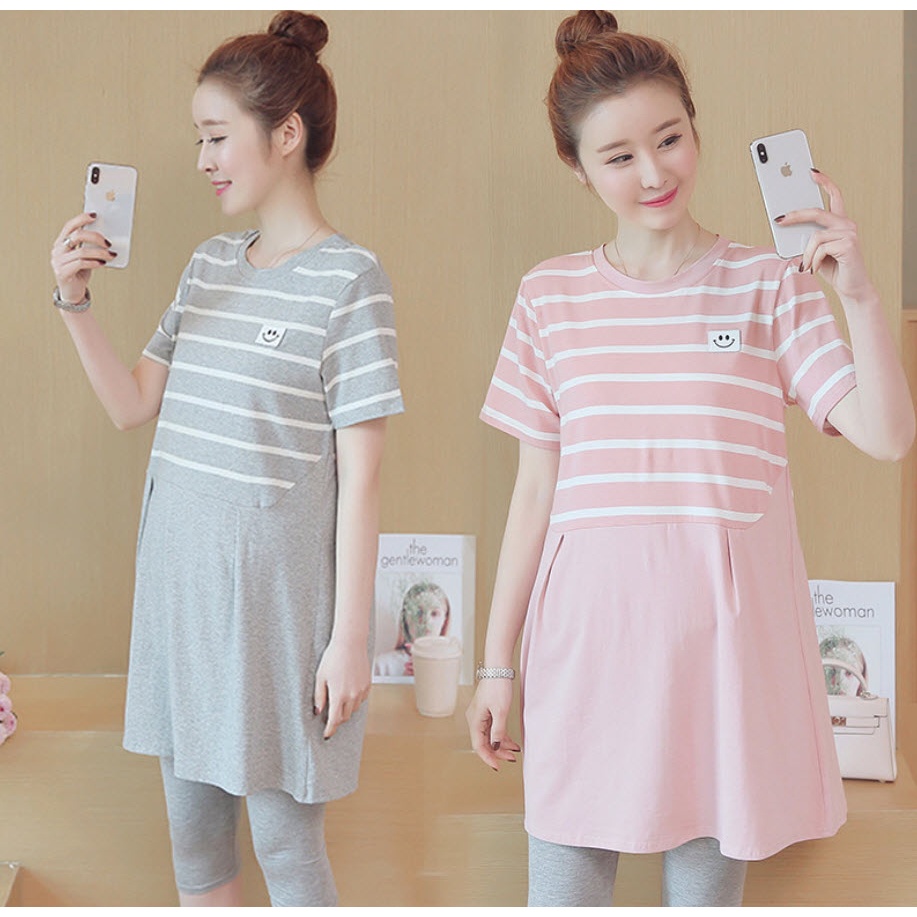 เสื้อยืดคลุมท้อง เนื้อผ้าคอตตอนเนื้อดี
