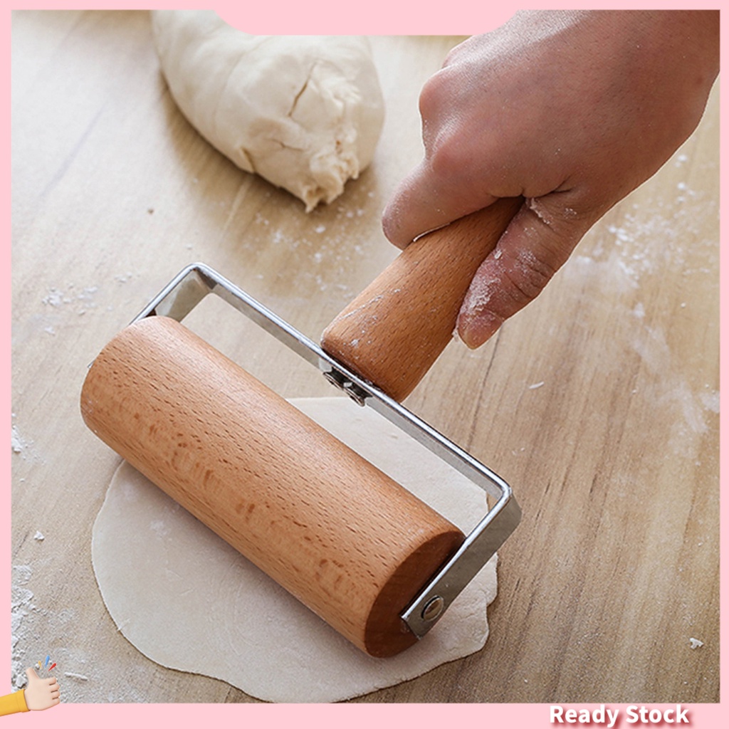 (Malukusk) ไม้นวดแป้ง ไม้ลูกกลิ้ง สำหรับทำขนมคุกกี้ แป้งพิซซ่า ขนมปัง เครื่องใช้ในครัว