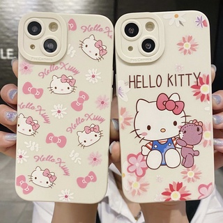 การ์ตูน น่ารัก Hello Kitty เคส Samsung Galaxy A23 A51 A71 A12 A22 A32 A52 A52S A72 A13 A33 A53 A73 A03 S A02 S A50 A30 S J7 J2 prime M52 M32 M22 F22 F42 M02S M02 4G 5G case ซิลิกาเจล หญิง นางแบบคู่ เปลือกนิ่ม เคส