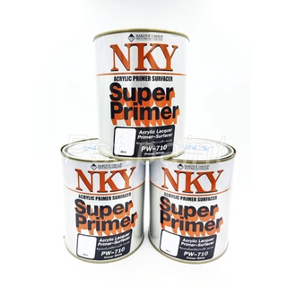 สีพ่นรองพื้นอครีลิค เกาะเหล็กสีขาว กลบรอย อเนกประสงค์ NKY (PW-710) ขนาด 0.900L