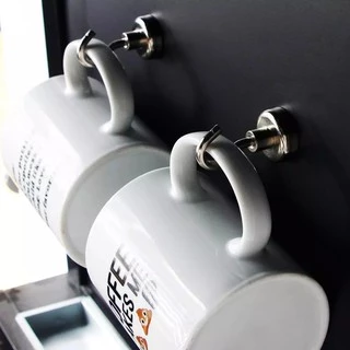 แม่เหล็กตะขอ Hook Magnet ตะขอแม่เหล็กทรงพลัง ตะขอเกี่ยว แขวนกุญแจ แม่เหล็กแรงสูง แม่เหล็ก นีโอไดเมียม Neodymium Magnet