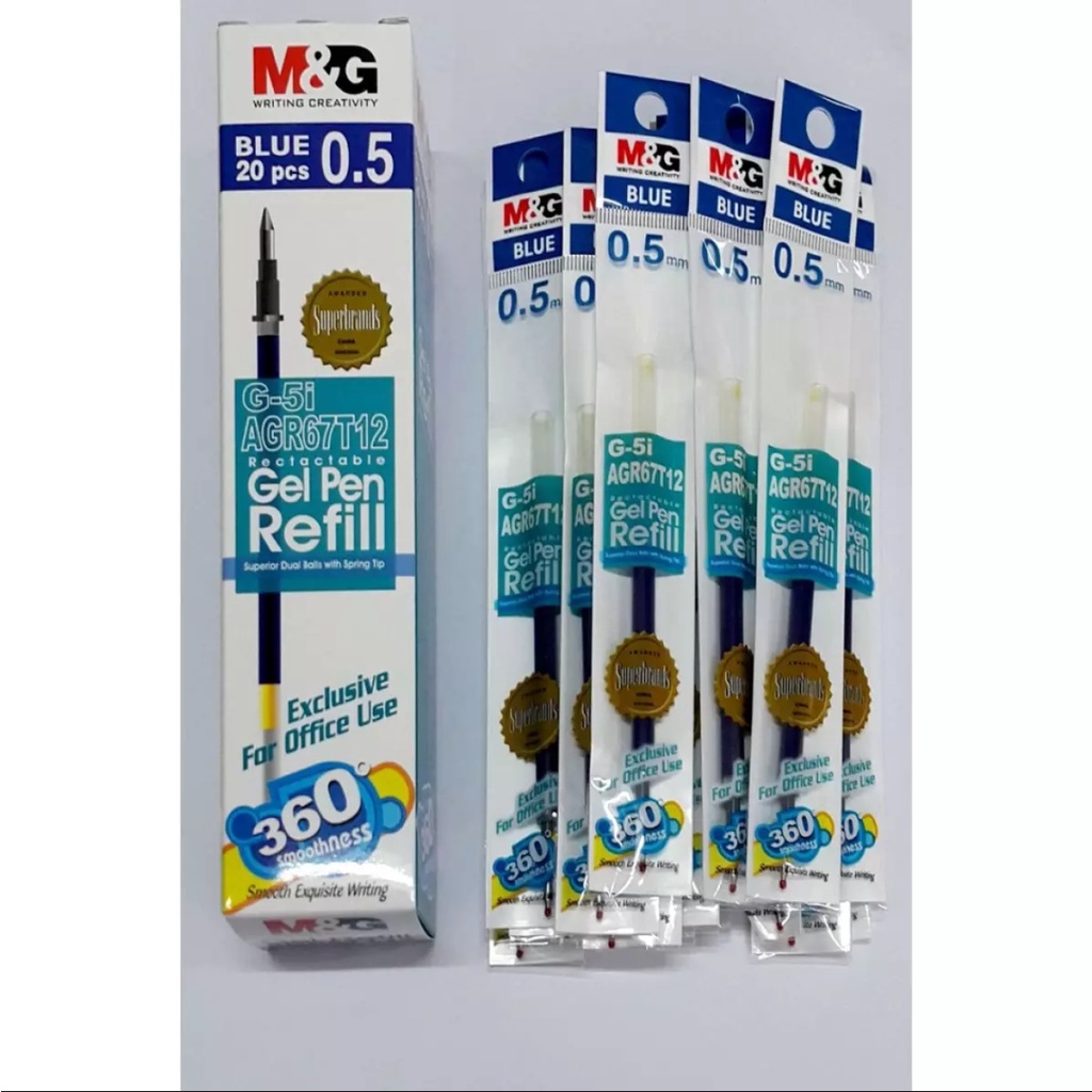 M&G R3/R5 ปากกาเจล REFILL G-5I/0.5MM G-7I/0.7MM