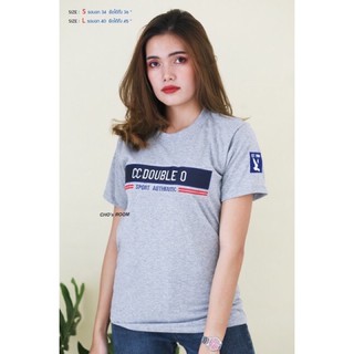 (สีเข้าเพิ่ม) เสื้อยืดแขนสั้น ปัก CC OO No.18 (SMLXL) มีเก็บเงินปลายทาง