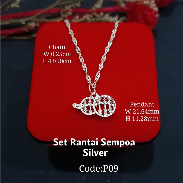 ชุดสร้อยคอเงิน 925(P09) 925 925