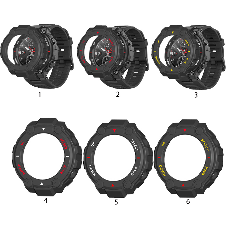 พีซีเคสฝาครอบกรอบสำหรับ Huami Amazfit T-Rex Pro ตัวป้องกันกันชน