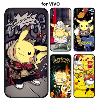 เคส VIVO Y02 Y16 Y02S Y20 Y20S Y20T Y12A Y12S Y20SG Y01 Y15A Y15S Y20I Y21S Y3S T1 T1x Y33T Y21T 5G Y33s Y21 2021 Y12 Y17 Y15 Y11 Y11D Y12i Y19 โทรศัพท์มือถือ ลายการ์ตูนปิกาจู สำหรับ