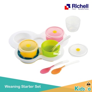 Richell ชุดจานหลุม สำหรับเริ่มป้อน Weaning Starter Set