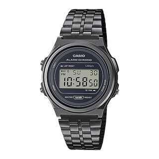 CASIO นาฬิกาข้อมือ สายสแตนเลส รุ่น A171WEGG,A171WEGG-1A,A171WEGG-1ADF ประกัน CMG