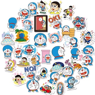 Y&amp;P| ชุดสติ๊กเกอร์กันน้ำลายกราฟฟิตี้ Doraemon การ์ตูน, 40 แผ่น/ชุด