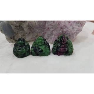 หินรูบี้ ซอยไซต์ (Ruby Zoisite) แกะพระสังกัจจายน์ เหลือองค์#1