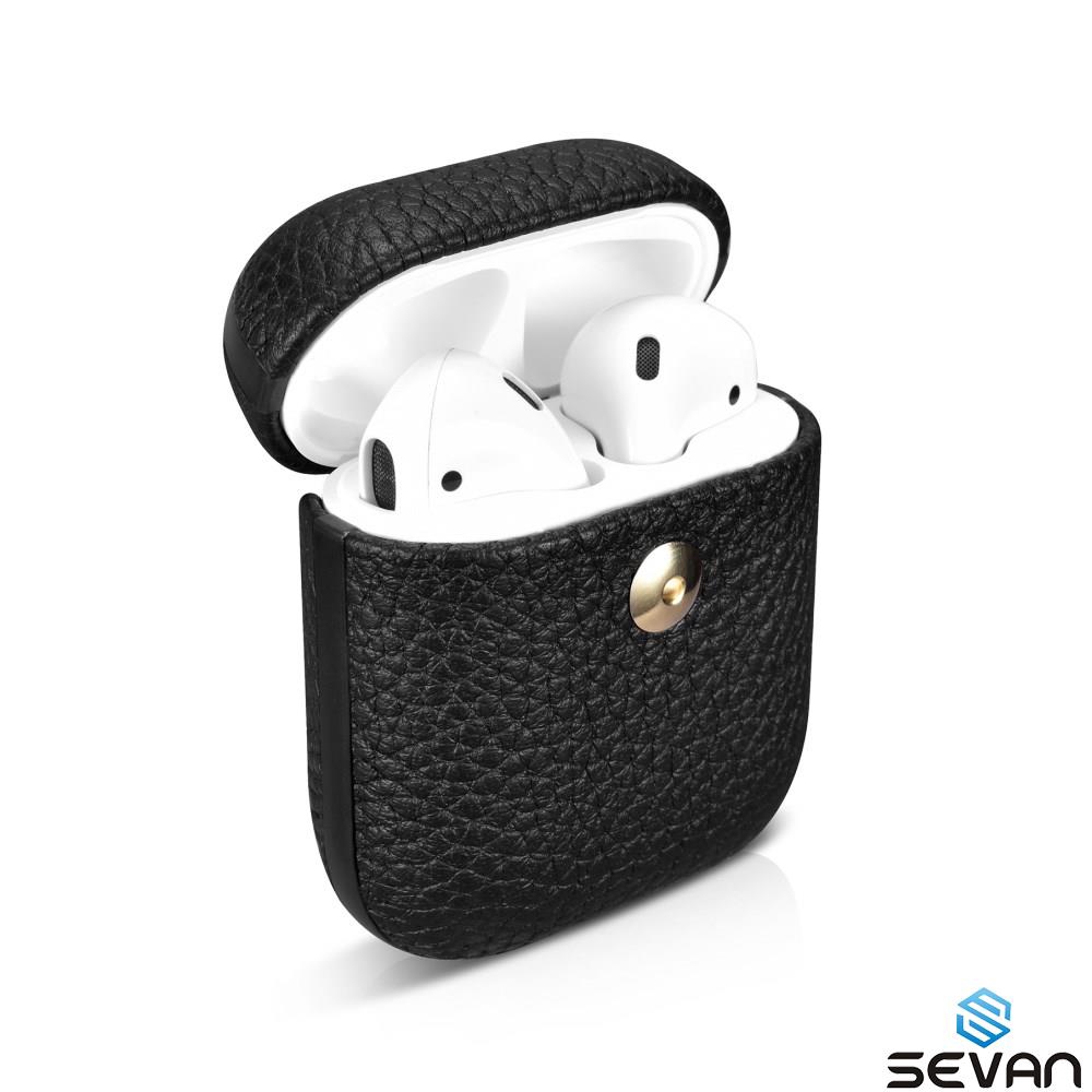 เคสหนังสำหรับ Apple Airpods with Wireless Charging Case