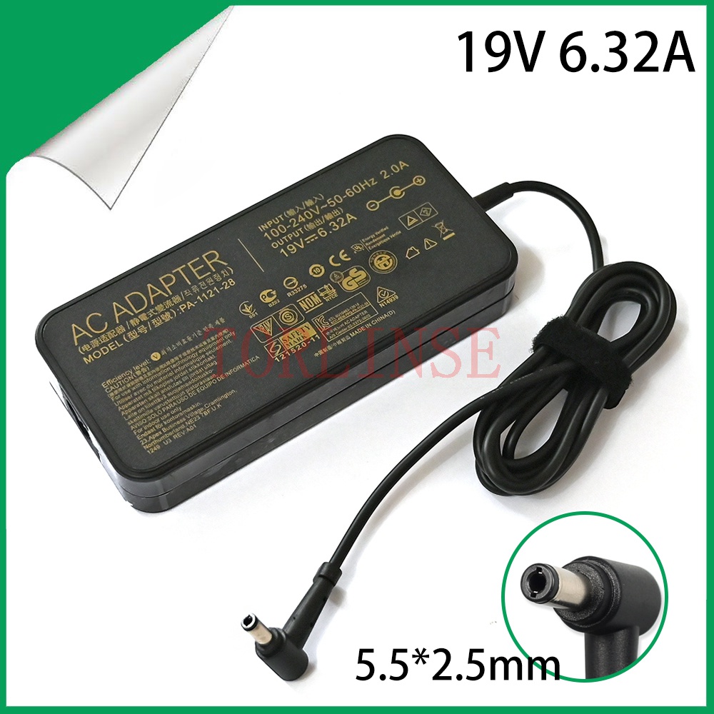19V 6.32A 120W 5.5x2.5mm AC Adapter Power Supply Charger For ASUS ROG FX504 GL502V GL752VW GL552VW N