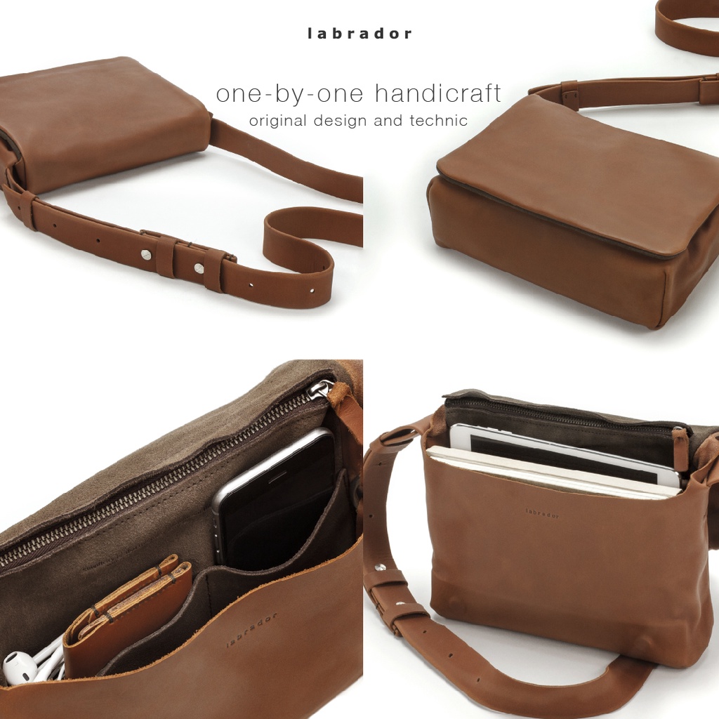 labrador WISE bag S#2 กระเป๋าสะพายไหล่หนังแท้ (LAA098)