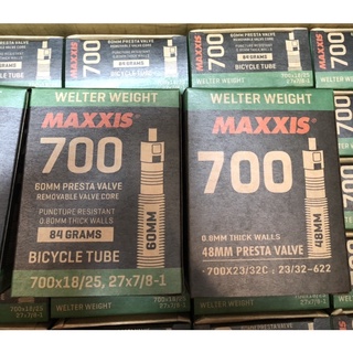 ยางในเสือหมอบ Maxxis ขนาด 700x18-25,23-32