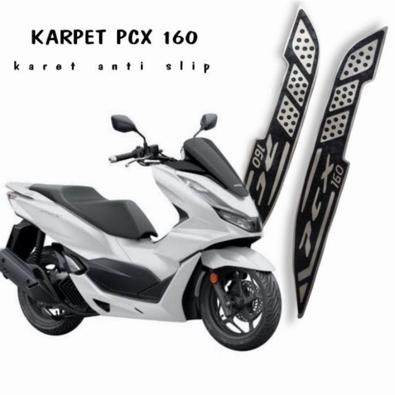 LOKAL PCX 150 PCX 160 พรมมอเตอร์ไซค์ท้องถิ่น, พรมขอบยาง, ที่วางเท้า PCX, คุณภาพหรูหรา