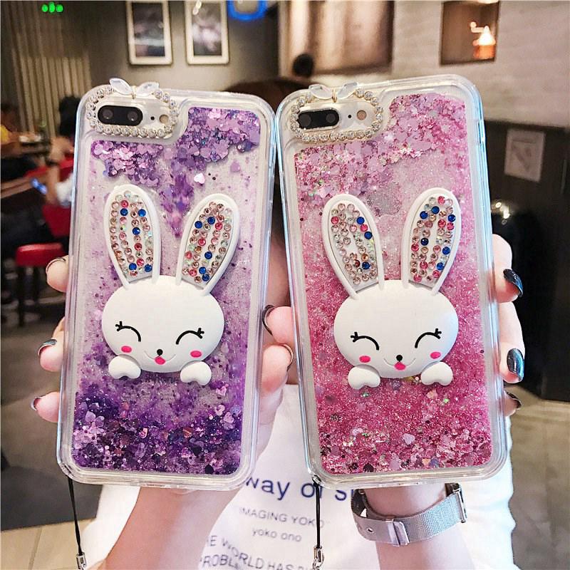 เคสโทรศัพท์มือถือรูปทรงกระต่ายน่ารักสำหรับ OPPO A9 2020 A52020 A52 A92 A15 A93 A94 RENO4 RENO5  F 11 Pro F 9 A 3S 7 F 7 F 5