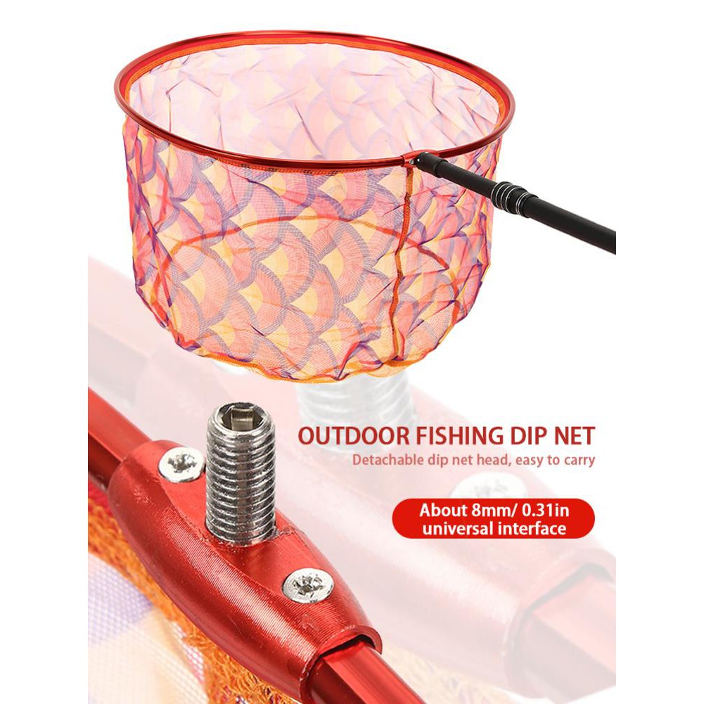 ปลา ดักPortable Fishing Net Stainless Fishing Hand Net Network Fishing ...