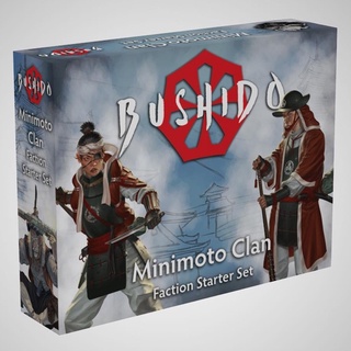 BUSHIDO Minimoto Clan - Faction Starter Set - Risen Sun Japan Jwar cards deck samurai ashigaru miniatures models