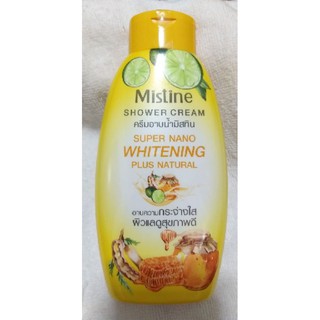 Mistine shower cream ครีมอาบน้ำมิสทิน super nano whitening plus natural