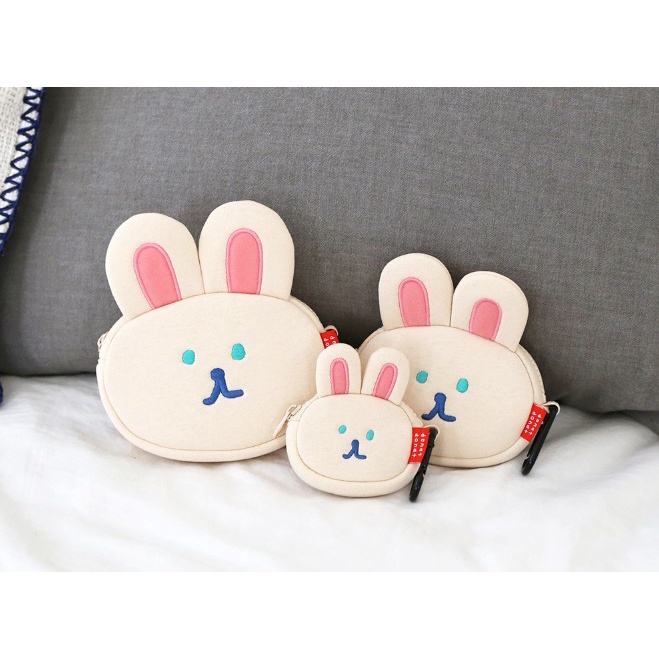 • พร้อมส่ง • โดนัท โดนัท 🐻 🐰 กระเป๋าใบเล็ก บิ๊กคอมเเพ็ค 🐰 DONATDONAT Big Compact Pouch