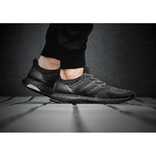 Adidas Ultra BOOST Triple Black all black all-3.0 รองเท้าผ้าใบสีดำสีดำ