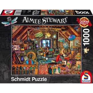 (ลดราคากล่องบุบ) จิ๊กซอว์ Schmidt - Treasures in the Attic  1000 piece  (ของแท้  มีสินค้าพร้อมส่ง)