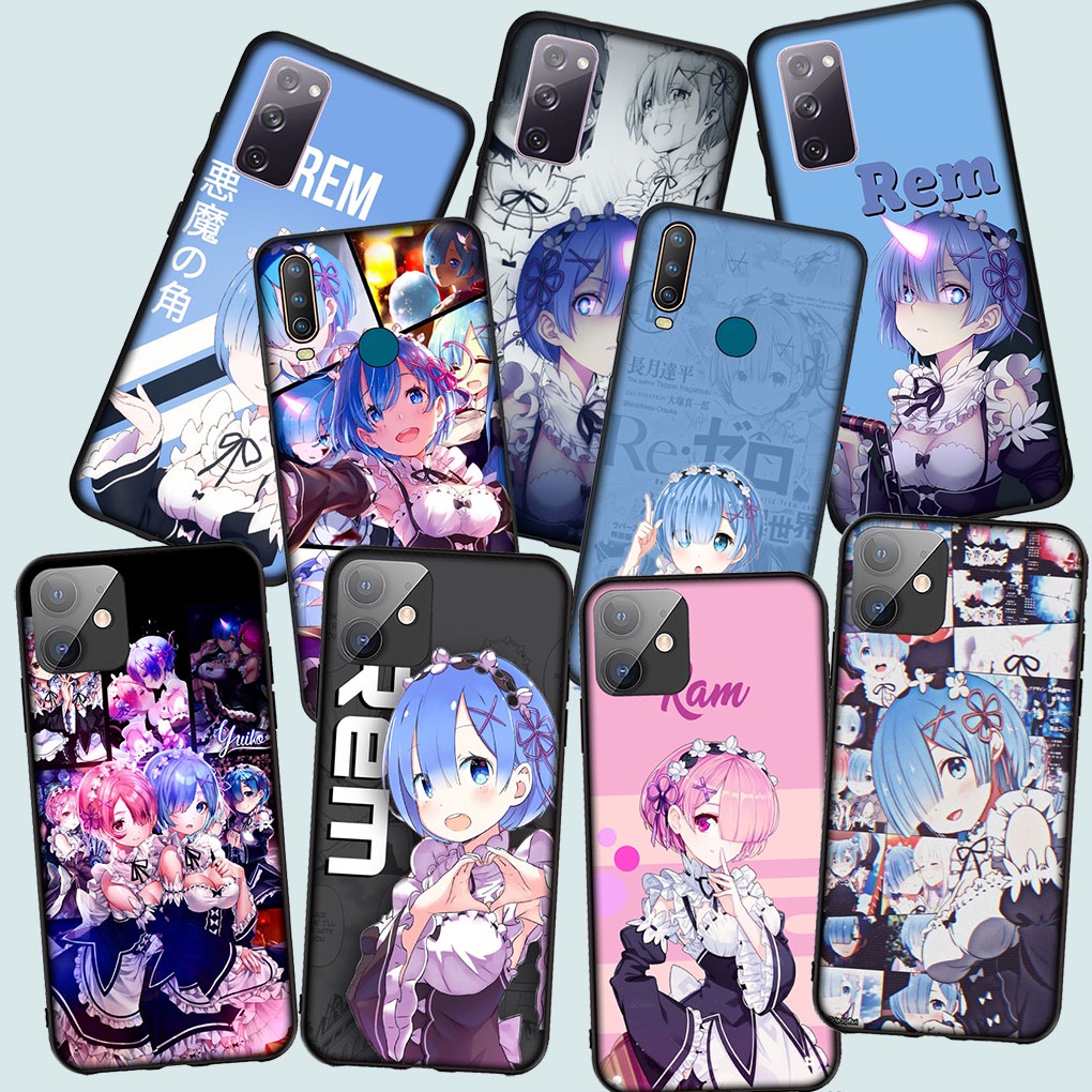 เคสโทรศัพท์ปลอก Xiaomi Redmi 9A 9C 9T 9 หมายเหตุ 9S Note9S ซิลิโคนอ่อนนุ่ม JC85 Re Zero Rem Emilia อ