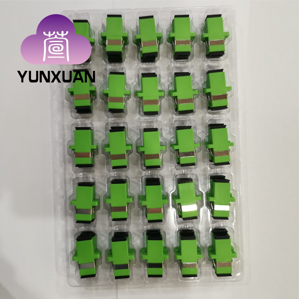 อะแดปเตอร์ไฟเบอร์ออปติก คัปเปลอร์หน้าแปลน SC APC UPC 50 ชิ้น