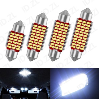 หลอดไฟอ่านหนังสือ LED C5W 31 มม. 36 มม. 39 มม. 41 มม. 12V 4014 SMD 7000K สีขาว สําหรับติดภายในรถยนต์ 1 ชิ้น