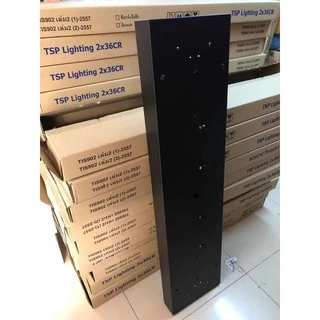 โคมตะแกรง(คุณภาพอันดับแรก)ถี่อลูมิเนียมนสีขาว สีดำ(มีมาตรฐาน มอก) 2x36W 30x120 cm.ติดฝังและลอย