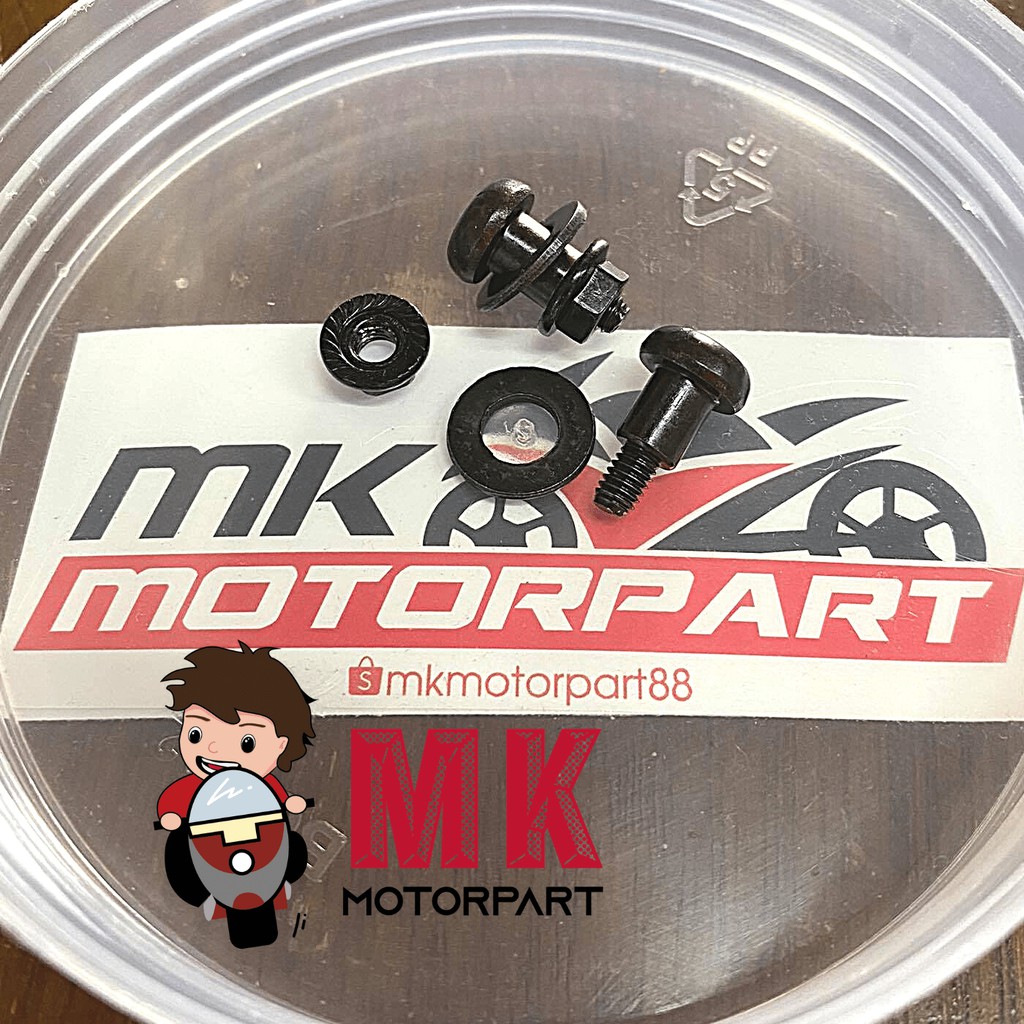 [ 2 ชิ้น ] Honda EX5 Dream / GBOJ / FAME BOLT & NUT SCREW Set Mudflap Mudguard / บังโคลนหลัง Mud flap [ TUSHIMA ]