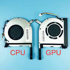 พัดลม CPU และ GPU ใช้กับ Asus Gaming Fx505 Gm Fx505ge Fx505dt 13nr00s0m1111 13n00s12010s (เป็นคู่)
