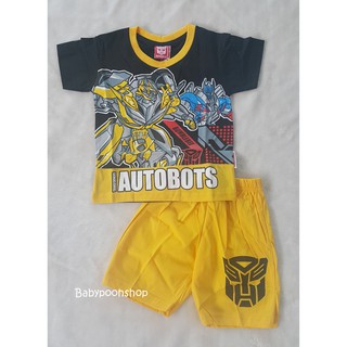 set เสื้อ+กางเกงขาสั้น AUTOBOTS