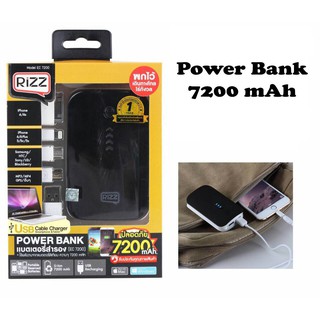 Rizz แบตสำรอง ขนาด 7200 mAh พกไว้เดินทางไกลไร้กังวล