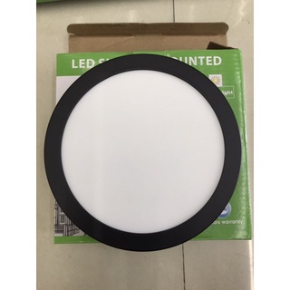 ดาวไลท์ติดลอย LED หน้ากลมขอบดำ 6” 12W