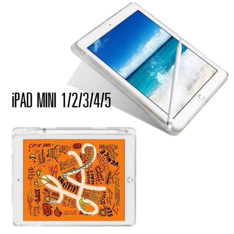เคสสีใส(new) พร้อมที่เก็บปากกา ไอแพด มินิ 5 (2019) Case Tpu With Pencil Holder For iPad Mini 5 (2019)  (7.9 ) Clear