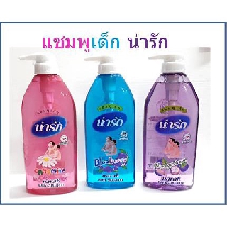 แชมพูเด็ก น่ารัก narak BABY SHAMPOO สูตรโนเทียร์ ไม่เคืองตา ขนาด 500 ml