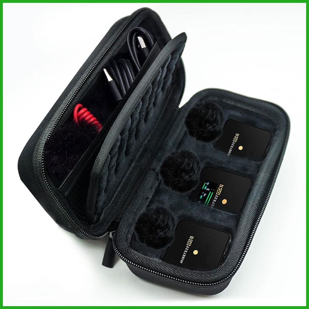 Hard Travel Case สําหรับ Rode ไร้สาย GO II/GO 2 ขนาดกะทัดรัดดิจิตอลไร้สาย Lavalier ไมโครโฟนระบบ juav