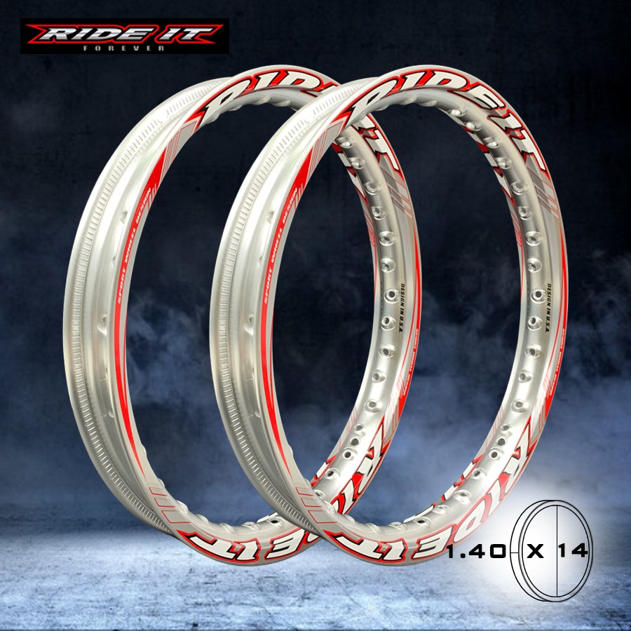 Ride It ล้อมอเตอร์ไซค์ ขอบ 1.40 x 14 รุ่น Spyder Effect rideitforever