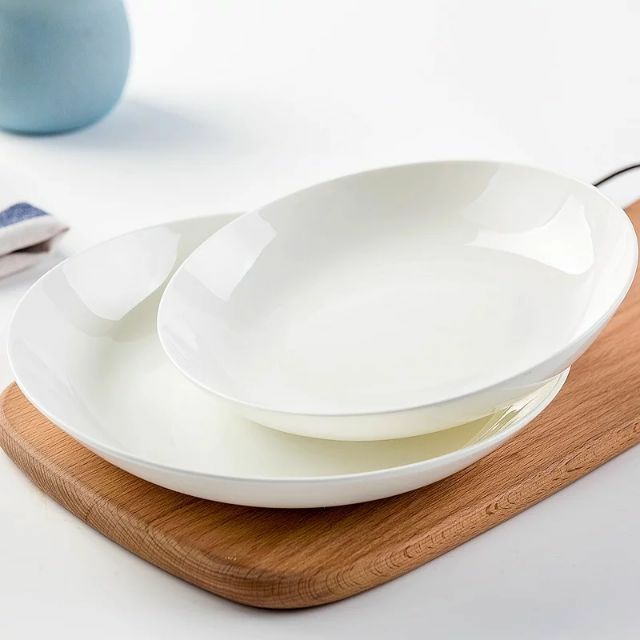จานเซรามิก 6ใบ / ชุดลึก (สีขาวงาช้าง) จานเซรามิก 6 ใบ / ชุดลึก (สีขาวงาช้าง) (มีหลายขนาด) - รูปที่ 3