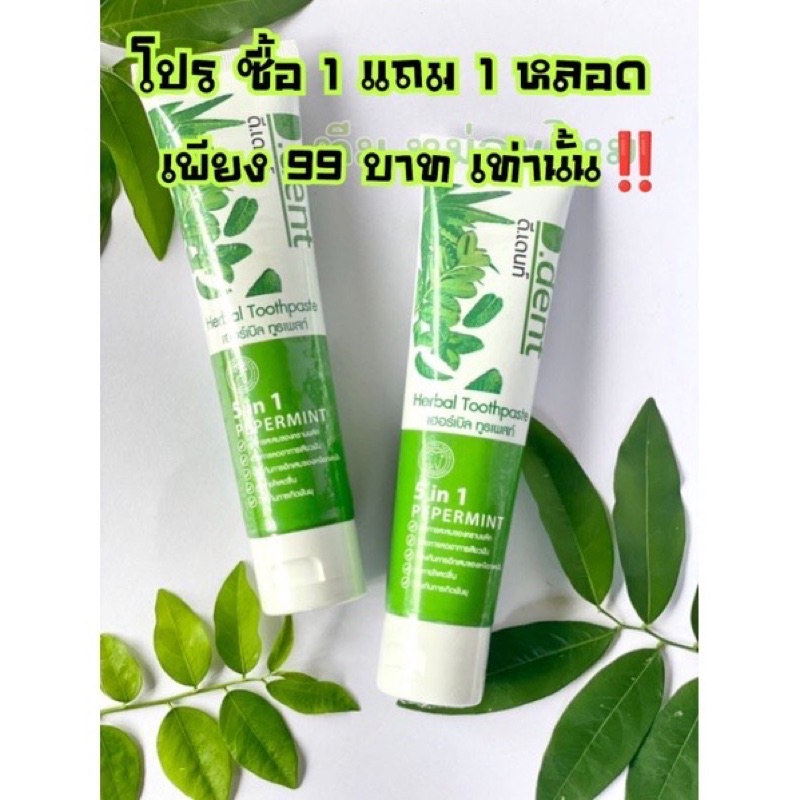 ยาสีฟันดี เดนท์ D.Dent(สูตรสมุนไพรแท้)