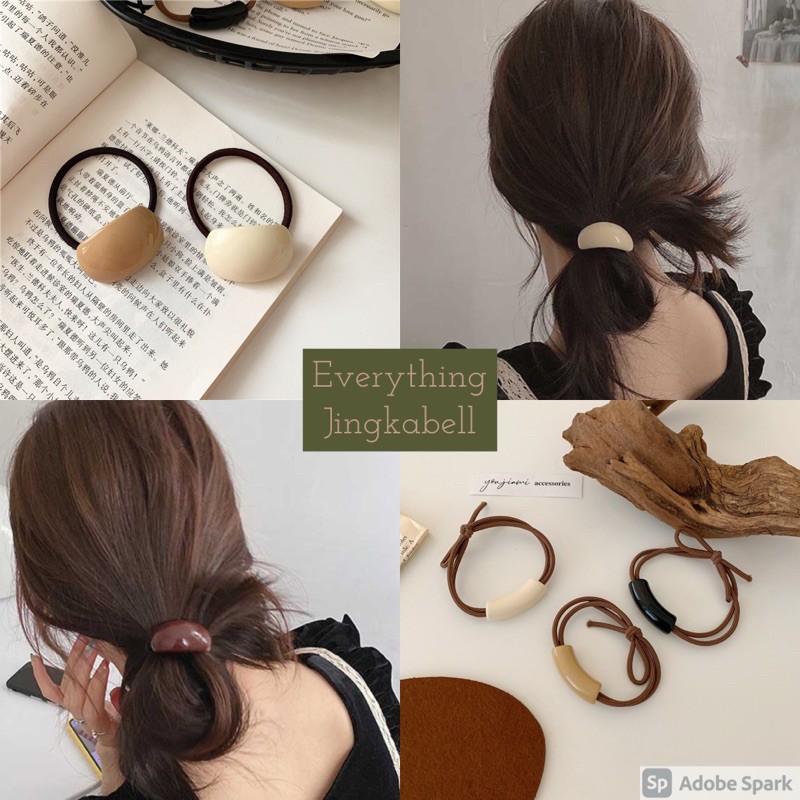 พร้อมส่ง ยางมัดผมสไตล์เกาหลี ยางรัดผม