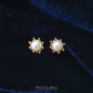 Pearl Silver Earrings : ต่างหู ตุ้มหู มุก ก้านเงิน แท้ ไม่แพ้ ผิวแพ้ง่าย ใส่ได้