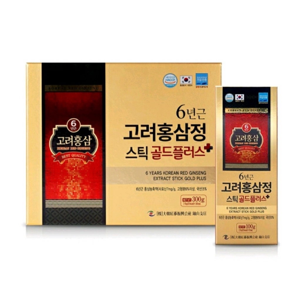 Korea 6 years old Red Ginseng Jeong Plus (10g*30 packs)