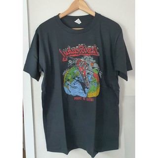 เสื้อยืดผ้าฝ้ายพิมพ์ลายแฟชั่นเสื้อยืด Judas Priest T-shirt