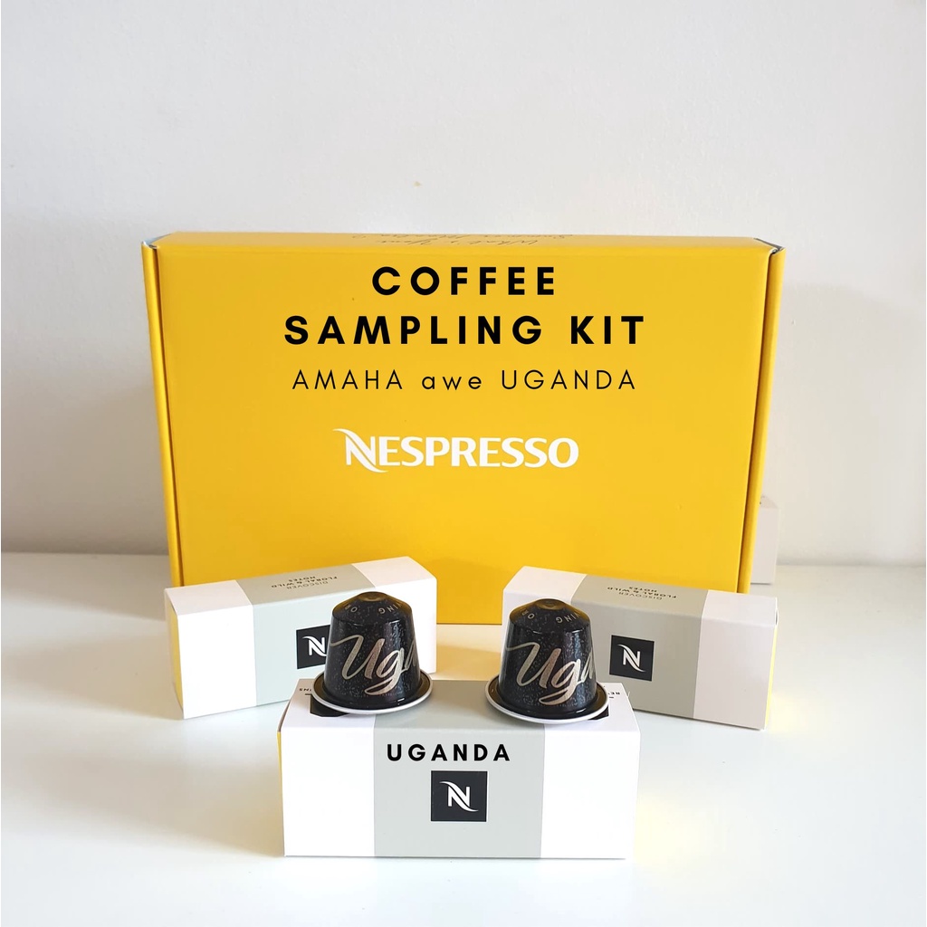 🍁พร้อมส่ง🍁 Coffee sampling Kit UGANDA 2 capsules : Nespresso Capsules AMAHA awe UGANDA