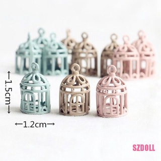 [SZDOLL6] กรงนกโลหะจิ๋ว 1:12 สําหรับตกแต่งบ้านตุ๊กตา