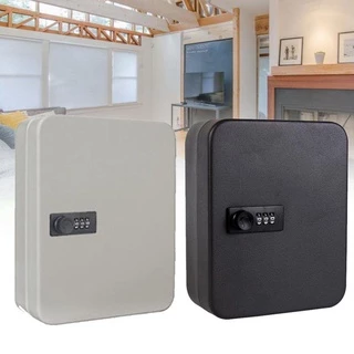 WIFLYZO Key Safe รหัสรีเซ็ตรหัสผ่านล็อคได้ติดผนังกล่องกุญแจรถสํานักงาน